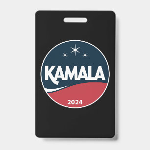 Badge Kamala Harris 2024 vintage pour l'élection préside
