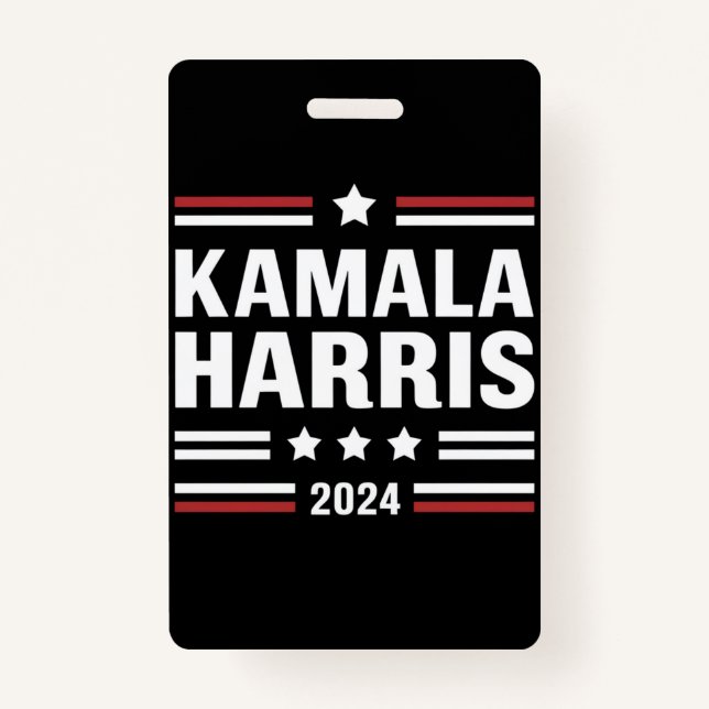 Badge Kamala Harris pour le président People 2024 (Devant)