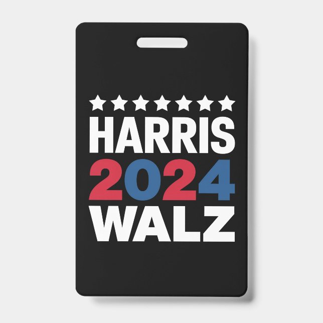 Badge Kamala Harris Walz, Présidente Vice-Présidente (Avant)