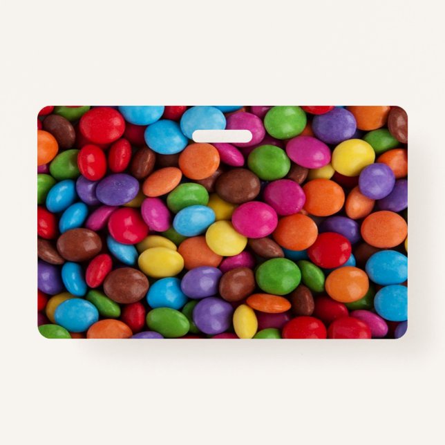 Badge kawaii sucreries mignonnes couleurs arc-en-ciel ch (Devant)