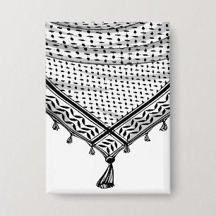 Badge Keffiyeh Écharpe palestinienne tissu traditionnel