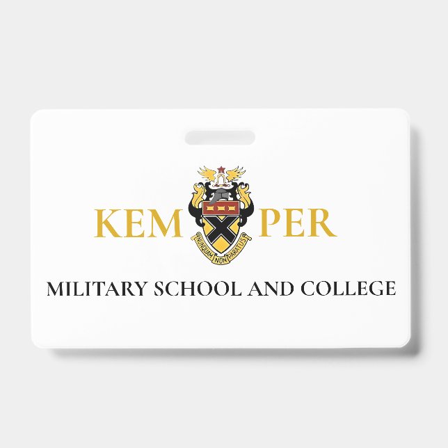 Badge Kemper Military School and College (Avant)