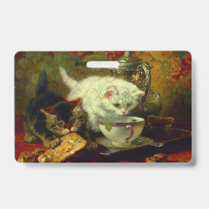 Badge Kittens Tea Party