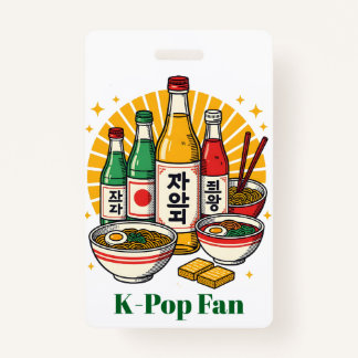 Badge Korean Pop Culture Chest Print