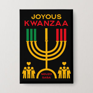 Badge Kwanzaa joyeux