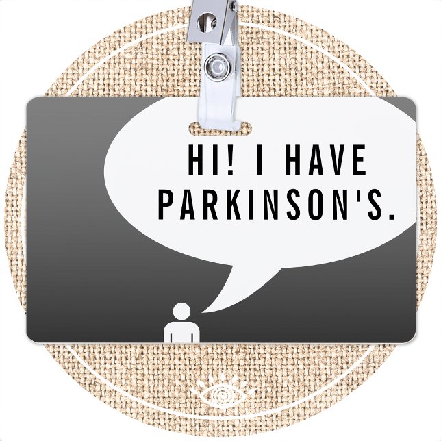 Badge La bulle de la bande dessinée PARKINSON'S MALADIE (Créateur téléchargé)