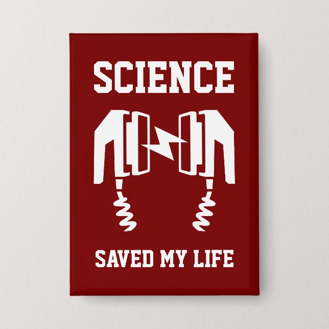 Badge La science m'a sauvé la vie (Recto)