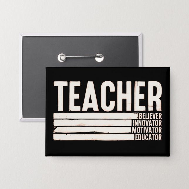 Badge La vie d'enseignant rentrée scolaire  (Recto/Verso)