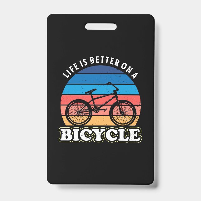Badge La vie est meilleure à vélo (Avant)