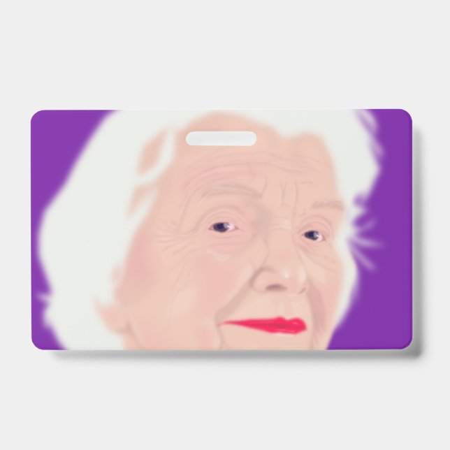 Badge La Vie Femme âgée de 15 ans (Avant)