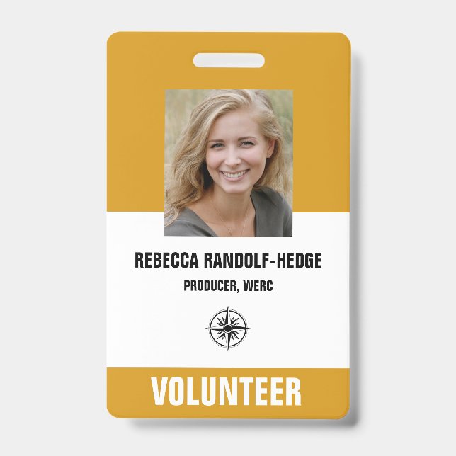 BADGE LAISEZ-PASSER DE BÉNÉVOLE POUR ÉVÉNEMENT SPÉCIAL - (Avant)