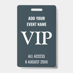 Badge Laisse VIP Backstage Pass Festival de Musique