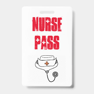Badge Laisser-passer de l'infirmière scolaire