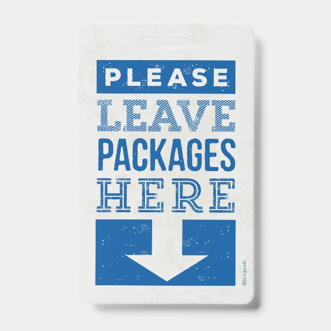 Badge Laissez le package ici (Avant)