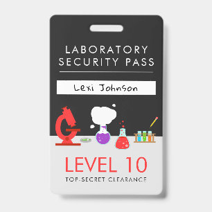 Badge Laissez-passer de sécurité pour la fête scientifiq