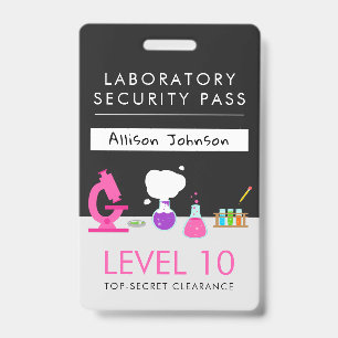 Badge Laissez-passer de sécurité pour la soirée scientif