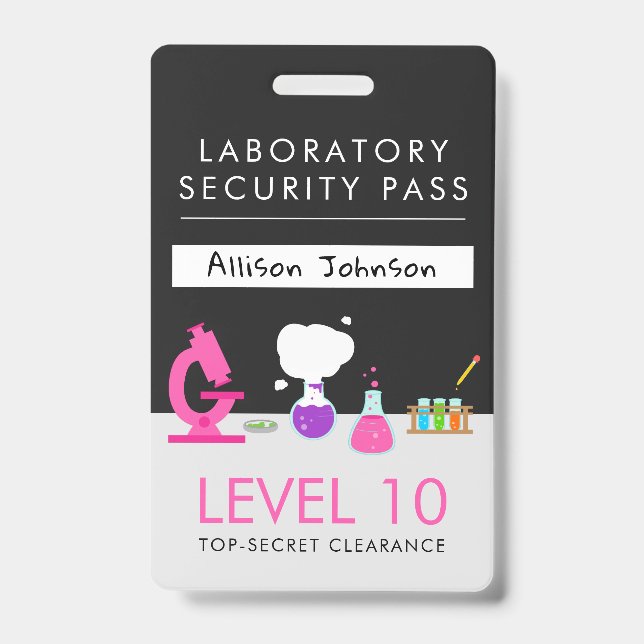 Badge Laissez-passer de sécurité pour la soirée scientif (Avant)
