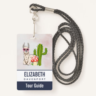 Badge Lama cool en Lunettes de soleil en forme de coeur