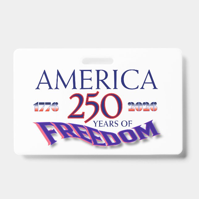 BADGE L'AMÉRIQUE 250 ANS DE LIBERTÉ (Avant)