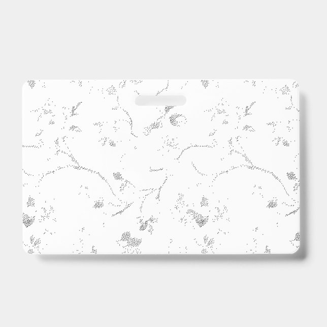 Badge Langue, Nuage Gris (Avant)