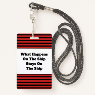 Badge Lanière de clé de cabine de vacances d'humour de