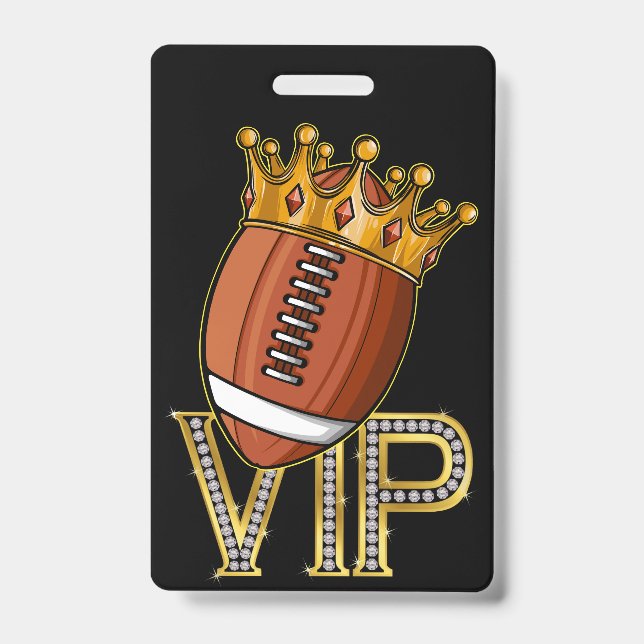 Badge lanyard pour invité VIP Football (Avant)