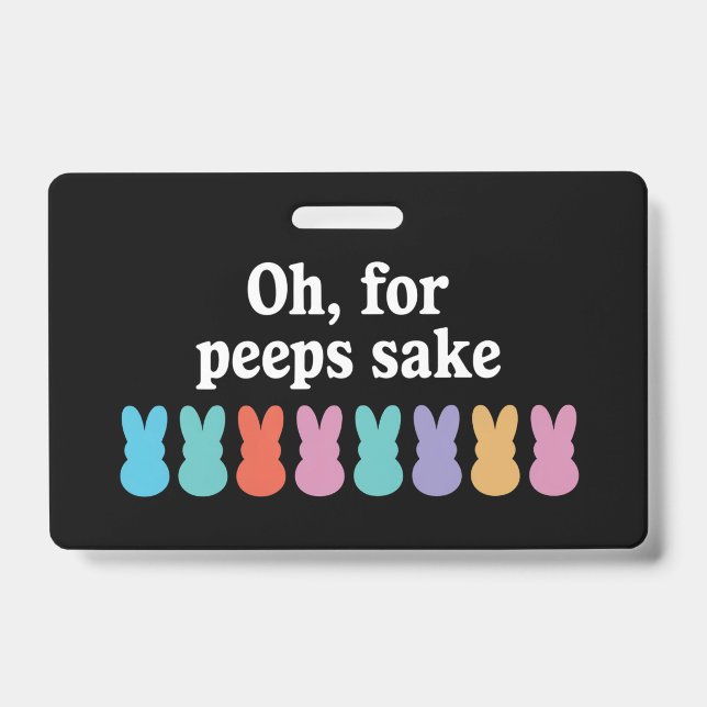 Badge Lapin de Pâques chrétien religieux Carnaval  (Avant)