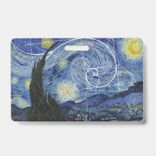 Badge L'art rencontre les mathématiques, Van Gogh rencon
