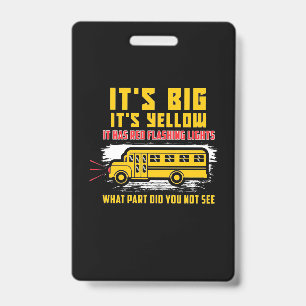 Badge L'autobus Scolaire Est Grand