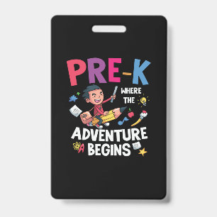 Badge L'aventure de la maternelle commence