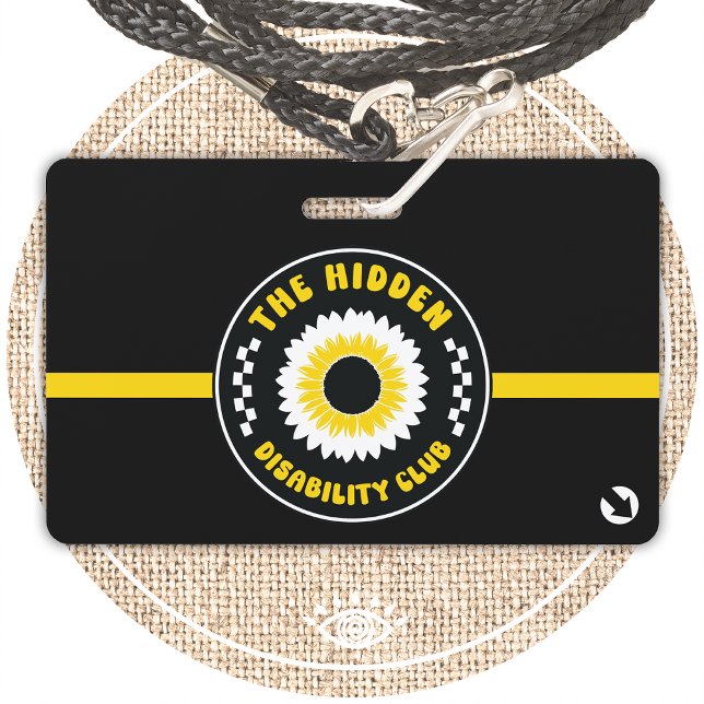 Badge le club d'invisibilité caché avec les coordonnées (Créateur téléchargé)