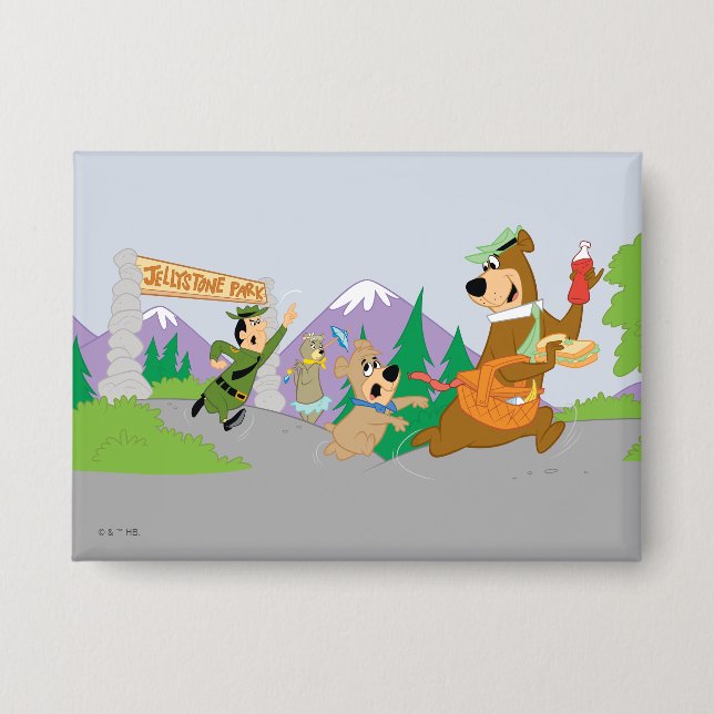 Badge Le grand panier de pique-nique de Yogi Bear (Recto)