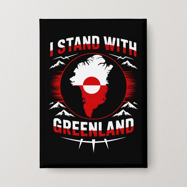 Badge Le Groenland n'est pas à vendre  (Recto)