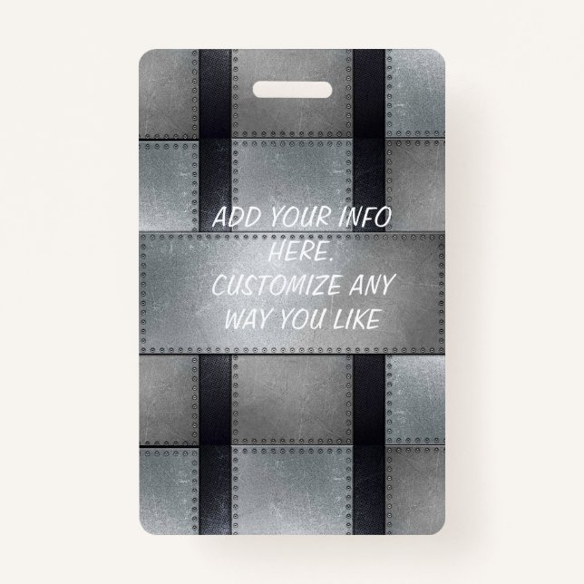 Badge Le métal a inspiré l'insigne des employés (Devant)