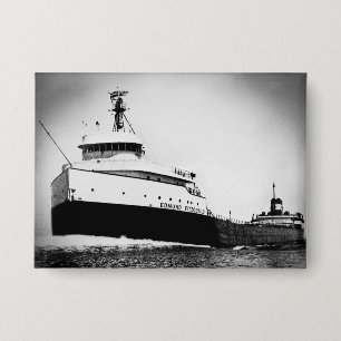 Badge Le navire vintage Edmund Fitzgerald des Grands Lac