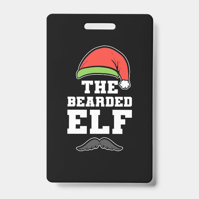 Badge Le Noël de l'elfe barbu (Avant)