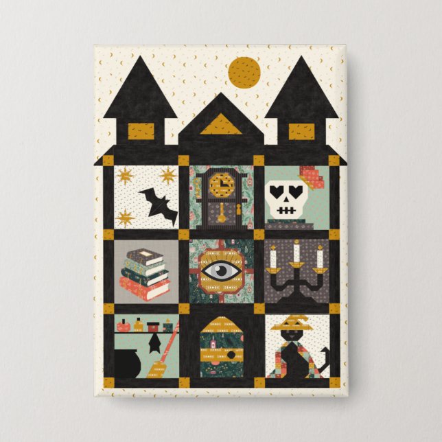 Badge Le patchwork de The Forgotten Rooms le long du bou (Recto)