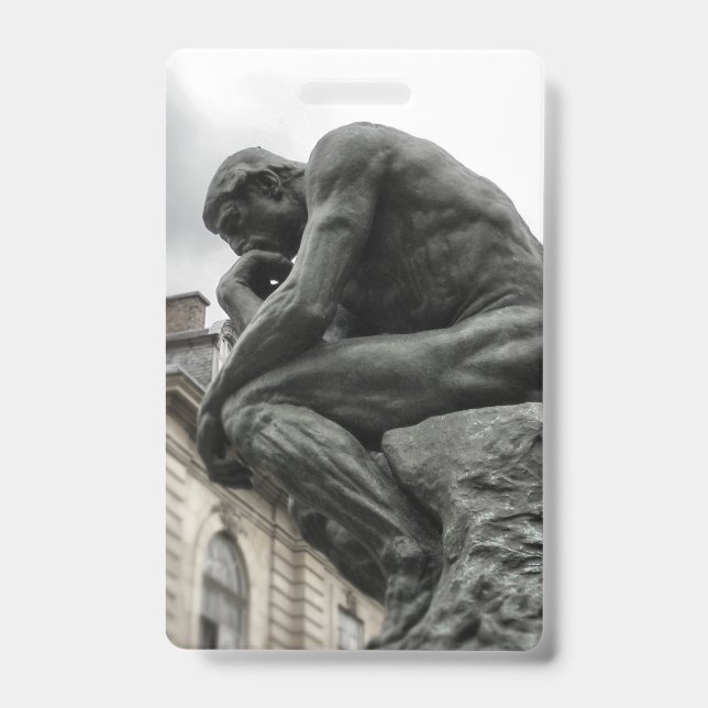 Badge Le penseur Rodin Paris Sculpture (Avant)