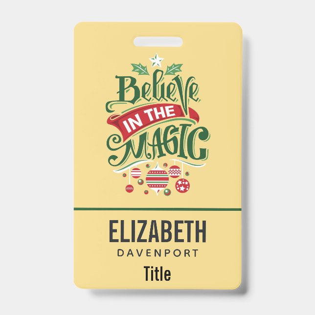 Badge Le Typographe du Magic Christmas (Avant)