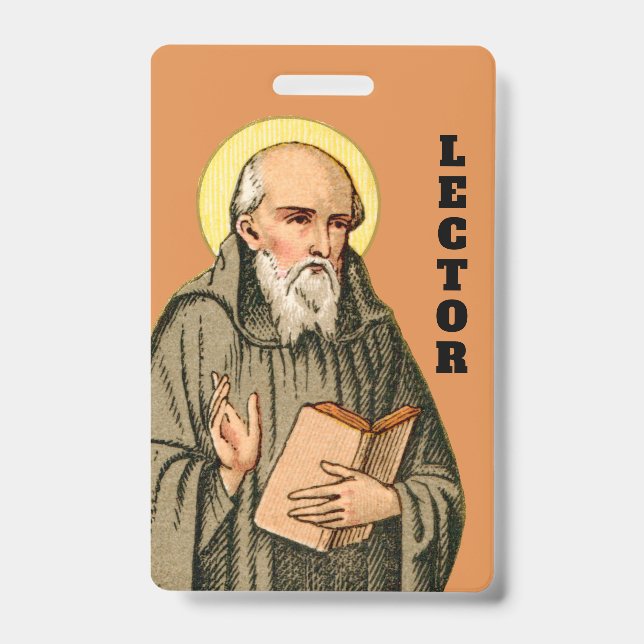 Badge Le Vénérable Bede comme Prêtre (P 008; Prière) (Avant)