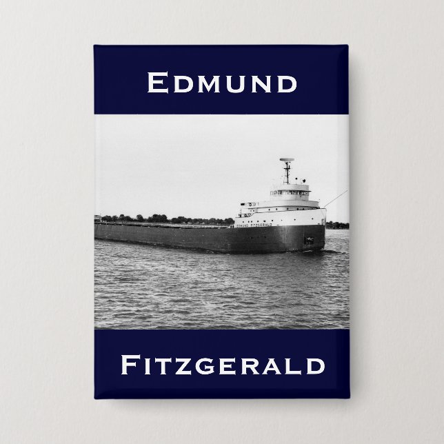 Badge L'Edmund Fitzgerald sur la rivière St. Clair (Recto)