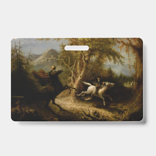 Badge Légende du Fantôme d'Halloween du Cavalier sans Tê (Avant)