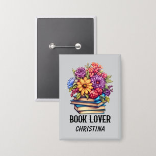 Badge Les amateurs de livres mignons