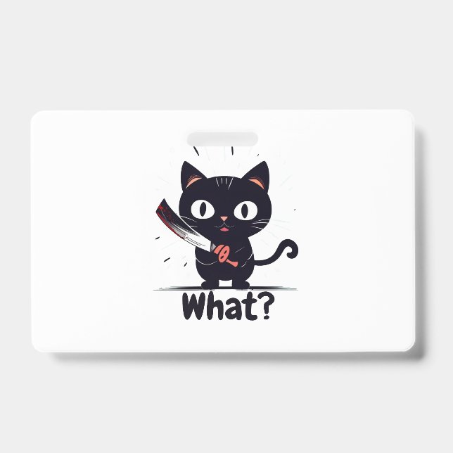 Badge Les chats disent quoi! (Avant)