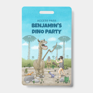 Badge Les dinosaures rencontrent l'âge de pierre