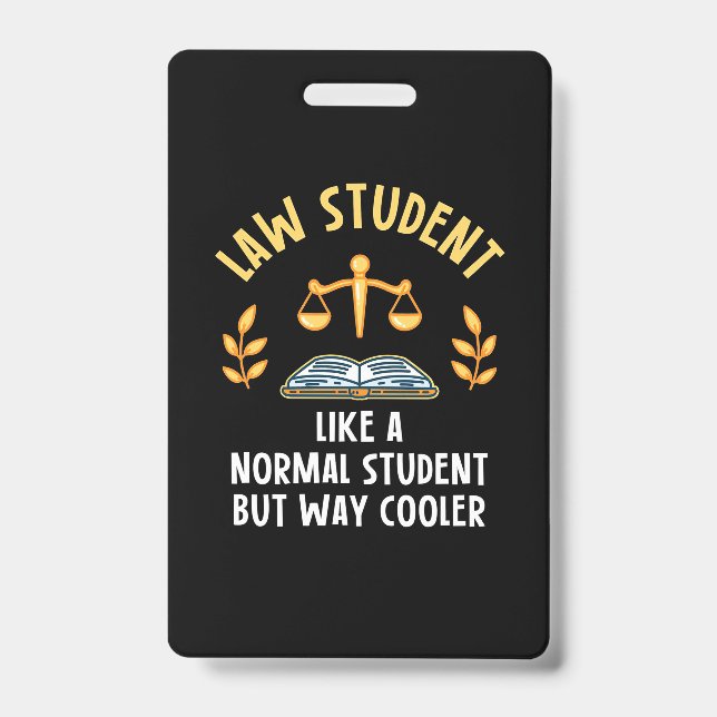 Badge Les étudiants en droit sont plus cool (Avant)