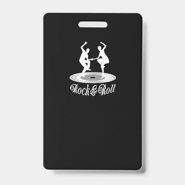 Badge Les gens dansent Rock and roll (Avant)