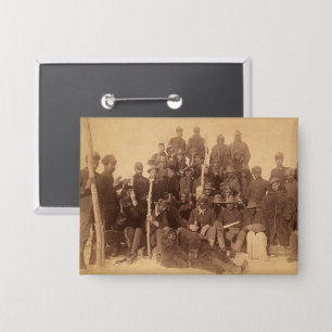 Badge Les guerriers du buffle : la cavalerie noire améri