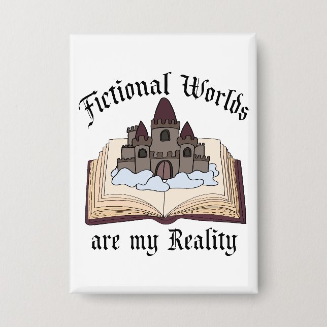 Badge Les Mots De Fiction Sont Mon Amoureux Du Livre De  (Recto)