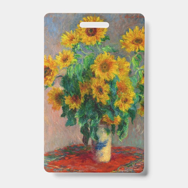 Badge Les tournesols de Monet (Avant)